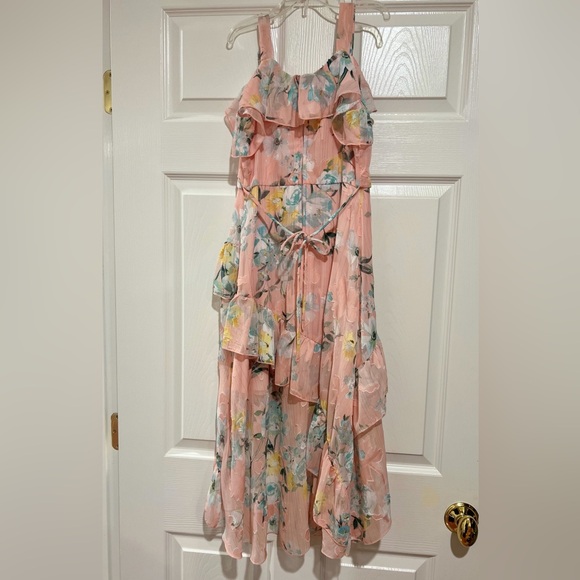 NWOT Girls Speechless Floral Ruffle Maxi Length Dress- Size 10 - Picture 3 of 3
